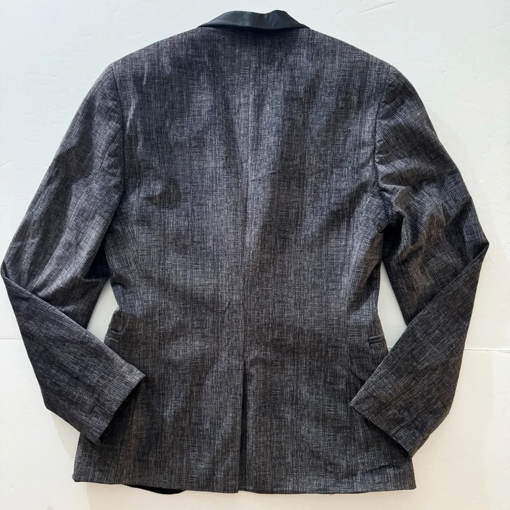 Topman Gray Velvet Blazer